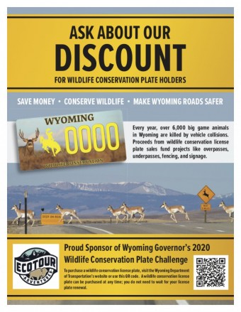 Keep Wyoming Wild with a Wildlife Conservation License Plate!